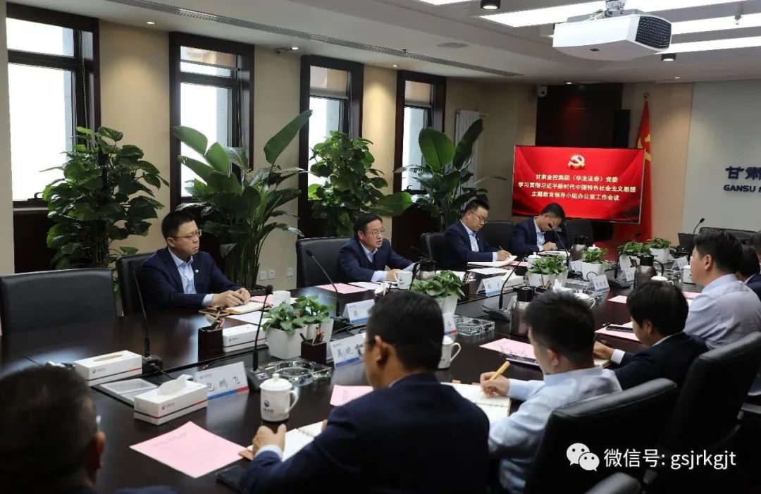 同乐城·（中国）手机网页版（华龙证券）党委主题教育领导小组办公室召开第二次工作会议